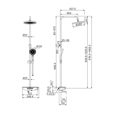 Душевая система IDDIS SpaHome (SPASBBTi06)